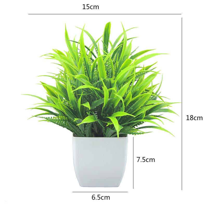 Plastový eukalyptus magnólie v květináči bonsaj pro vnitřní dárkovou dekoraci