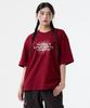 Nasttingijeubeleoldaenmi Sun Lettering Tee_Burgundy