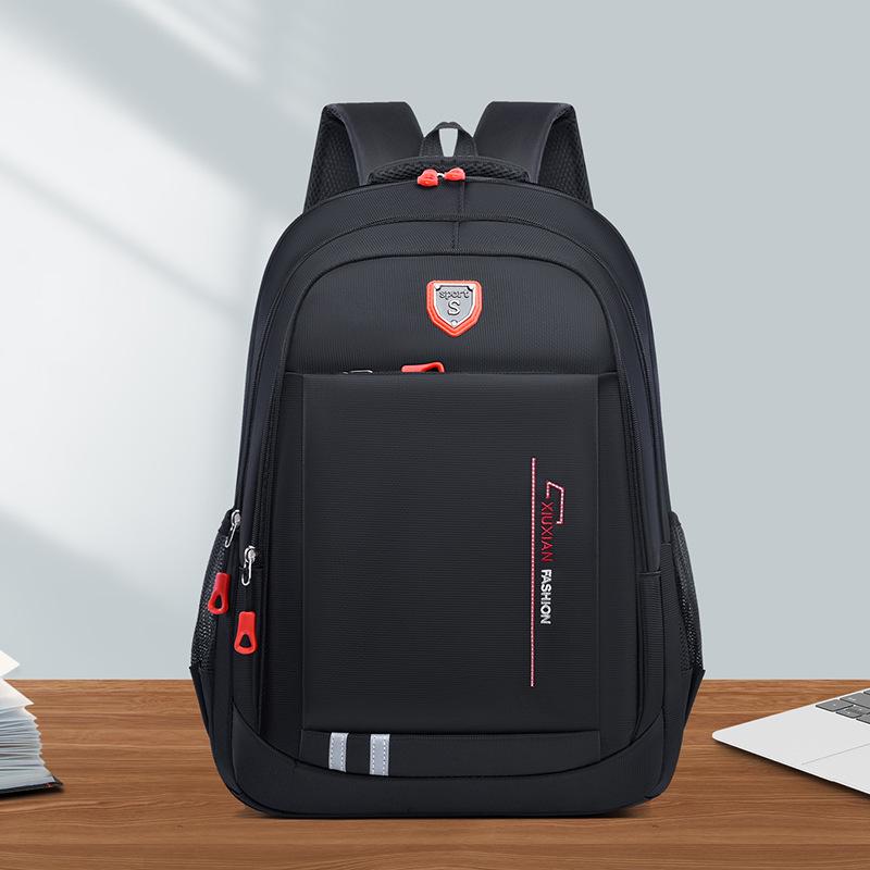 

Simple Fashion Oxford Cloth Water-Repellent Laptop Backpack for Students and Travel красный