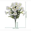 4 Bundles Artificial Flowers Outdoors Fake Flowers Realistic Bonsai Shrub Garden Home Decor Morning Glory Vibrant