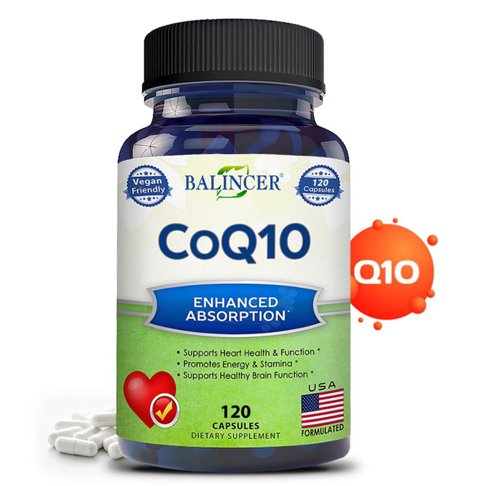 Capsule Balincer CoQ10 400mg, Ubichinone, Assorbimento Potenziato, 120 Caps