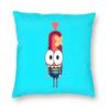 Pinky Malinky Cartoon Character Square Pillowcase Polyester Linen Velvet Pattern Zip Decorative Room Cushion Case