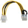 Kabel Adapter Akyga AK-CA-07 PCI Express 6-pin (F) / 8-pin (M) 0,2m