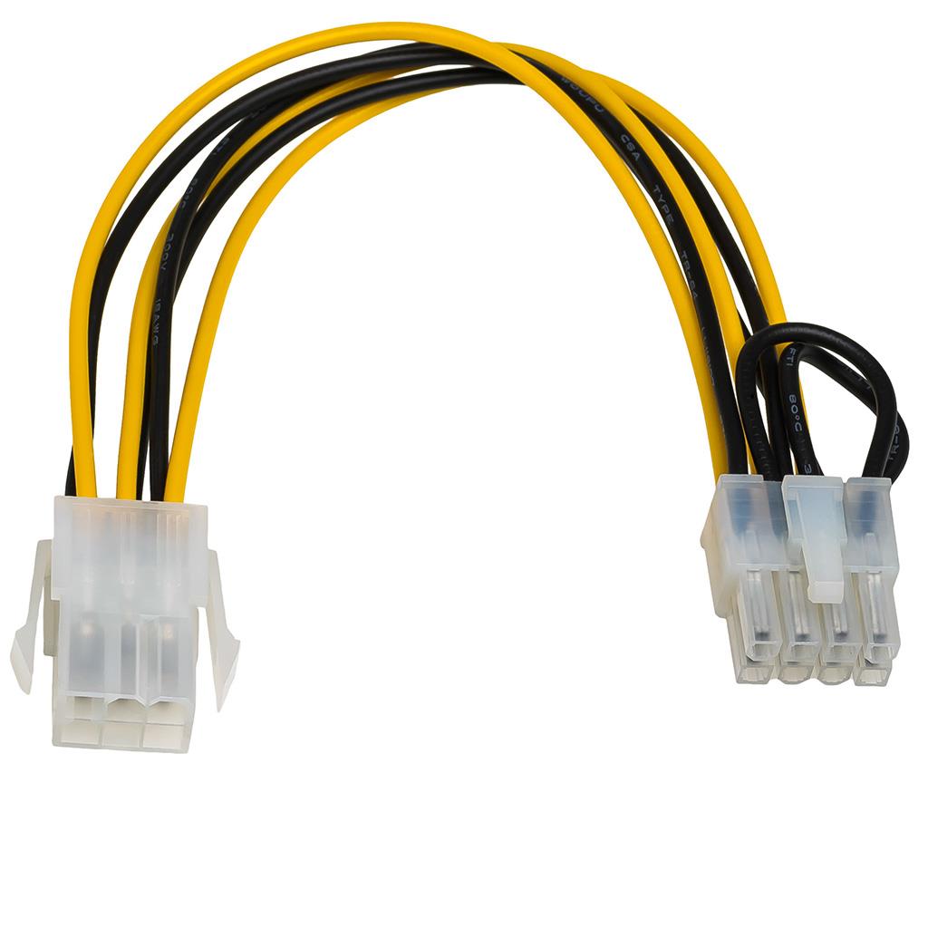 Kabel Adapter Akyga AK-CA-07 PCI Express 6-pin (F) / 8-pin (M) 0,2m