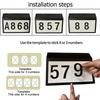 IP44 Waterproof House Plaque Solar Home Yard 10 LED Address Wall Lamp Sign Numbers Light Street Garden Door Decoration