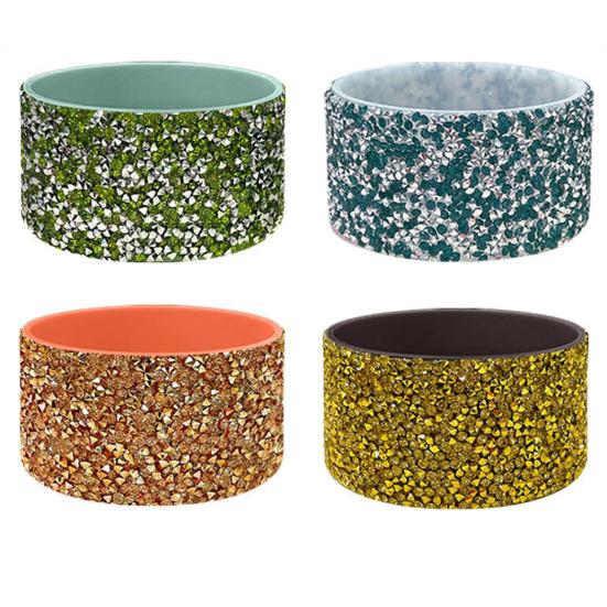Strass-Silikon-Stiefel für 30-40oz Becher Funkelnder Glitzer-Tumbler Basis-Schutz Rutschfeste Stoßfeste Becherhülle Stylisches Accessoire