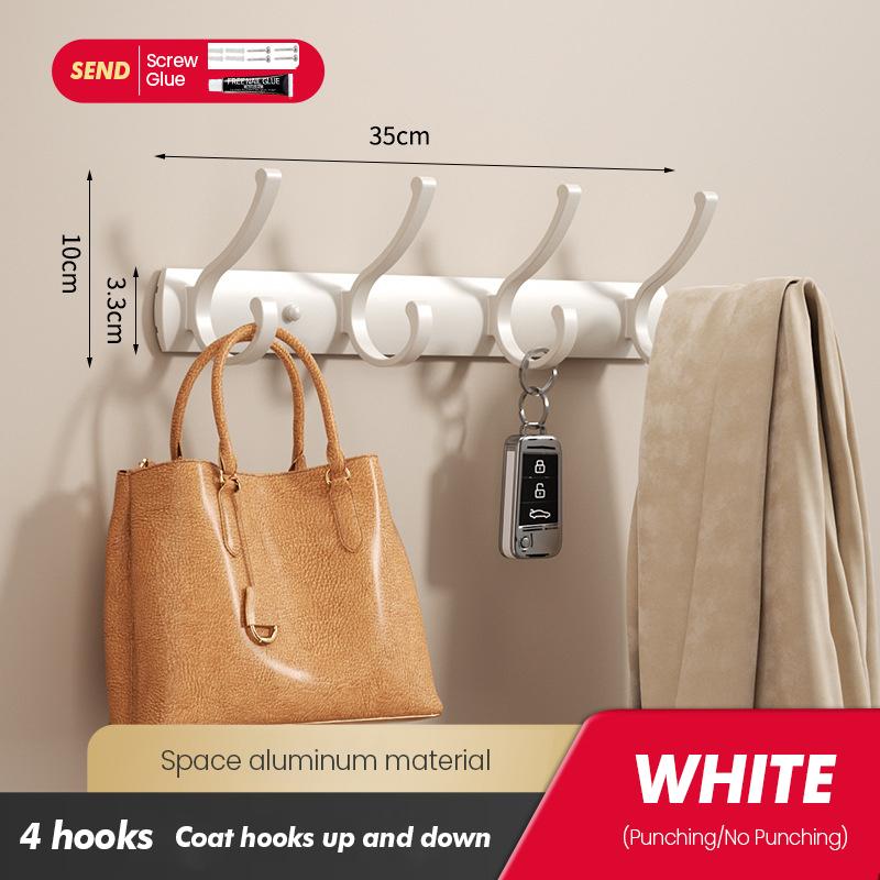 Nástěnný závěsný věšák na oblečení s vysokou nosností do ložnice, šatny bez vrtání děr