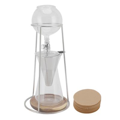 Kávovar Drip Tower, opakovaně použitelný borosilikátový skleněný kávovar na ledovou kávu pro kavárnu a domácí kuchyň 600ml