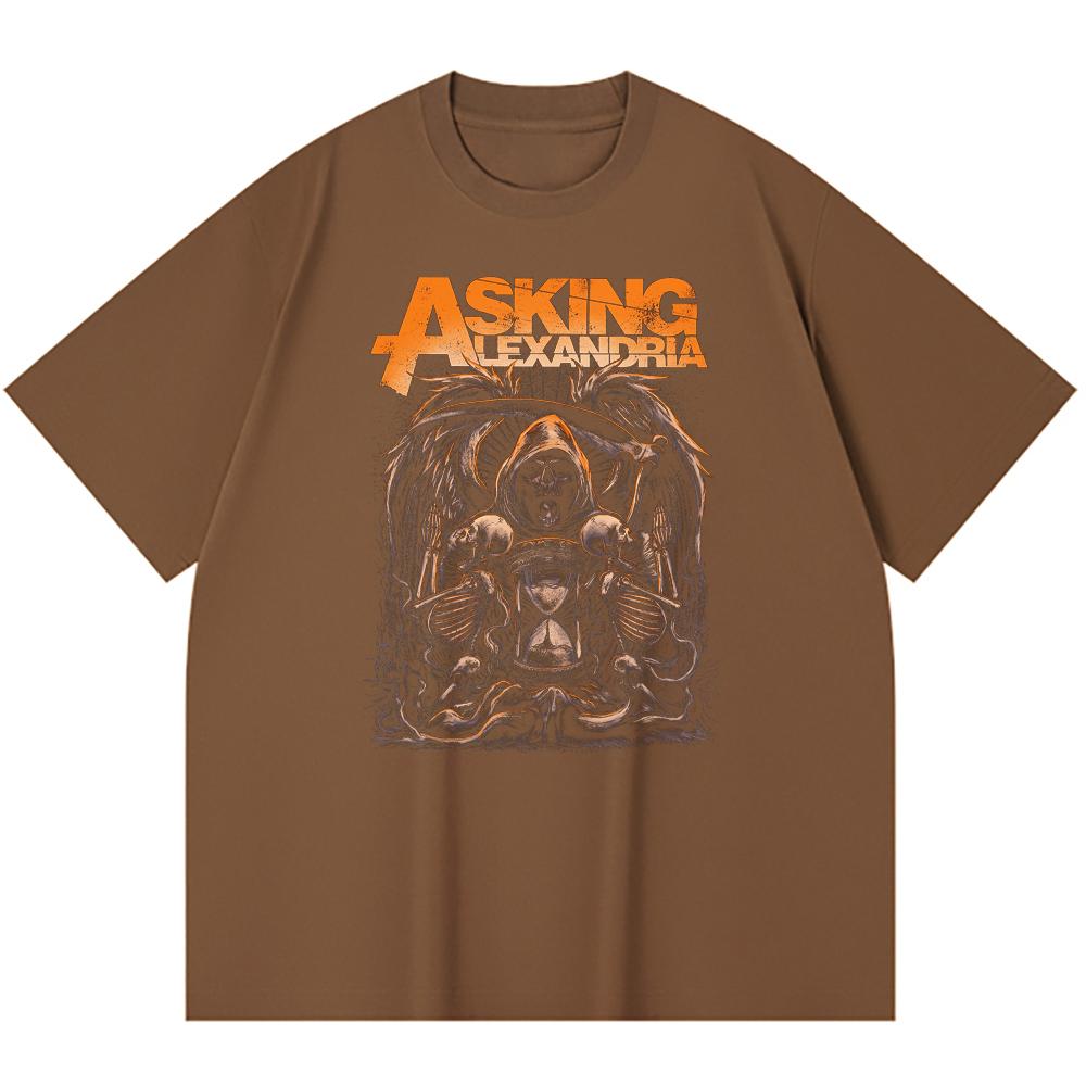 230 g/m² 100% Baumwolle Heavy Metal T-Shirt Rockband Beliebte Musik Druck Unisex Schweres Baumwoll-T-Shirt