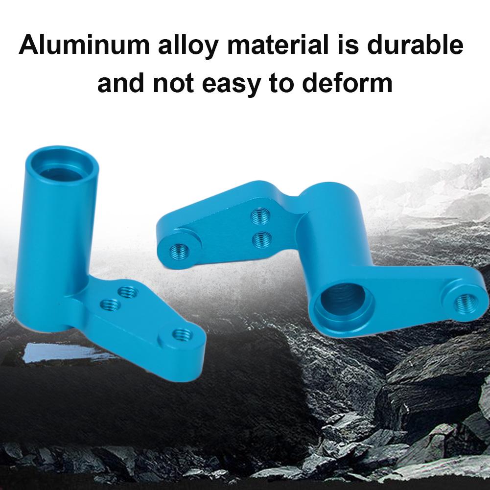 Aluminum Alloy Steering Servo Saver RC Car Upgrade Parts Fit for HPI RS4 Sport 3 RC CarBlue