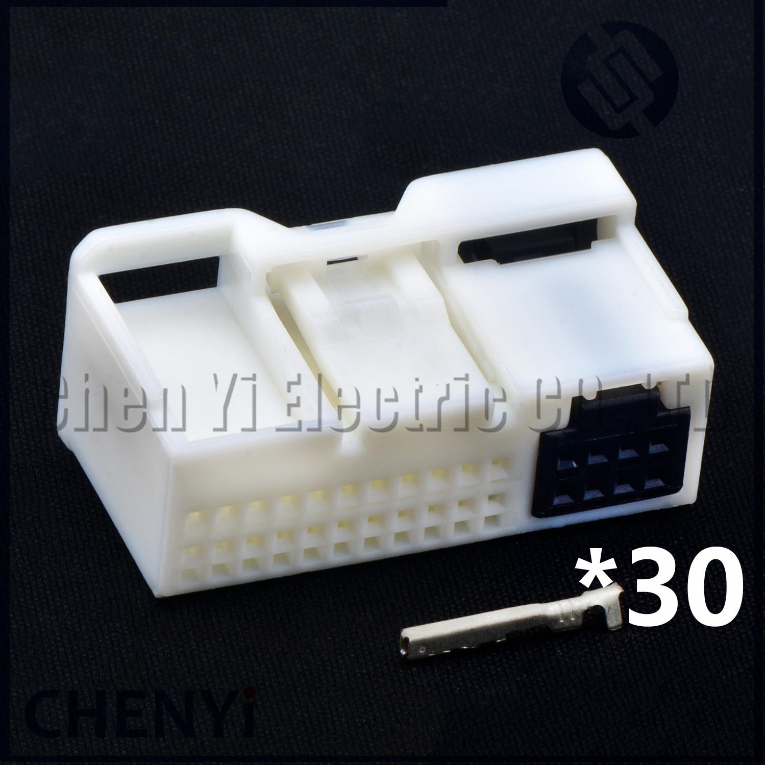 30 Pin Automotive Connector Car Navigation Instrument Protocol Host Harness Plug 90980-12721 for Toyota LEXUS NO&30P