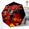 1pc AC/DC, Guitarist Automatic Open, Windproof, Compact Travel Umbrella, Gift for Birthday, Christmas, Business 93036
