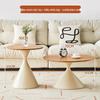 Donzhu Nordic Cream Style Round Coffee Table