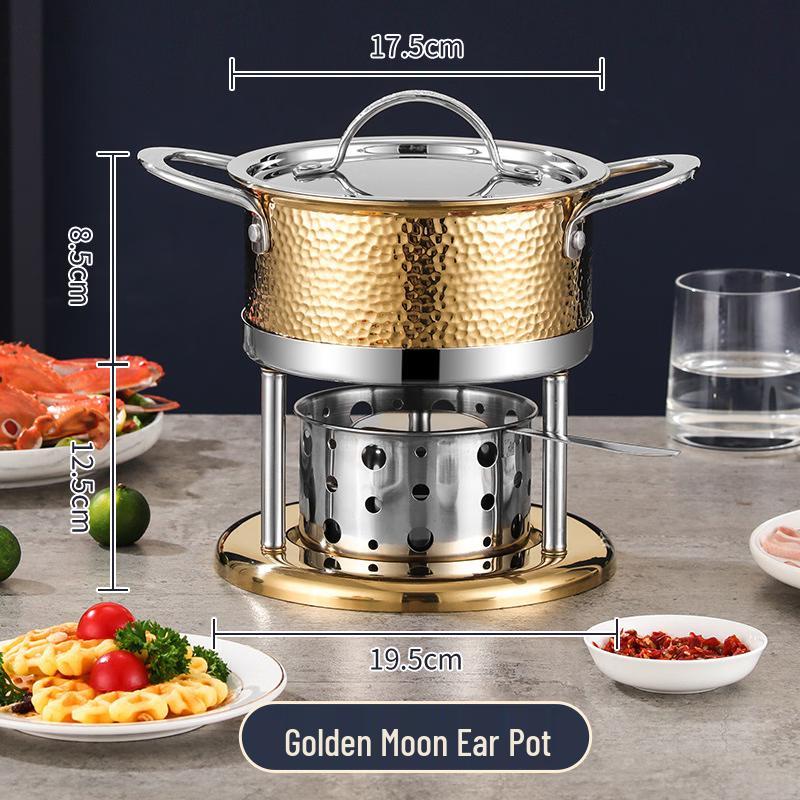 Портативный одноместный хот-пот Wutuo с спиртовой горелкой