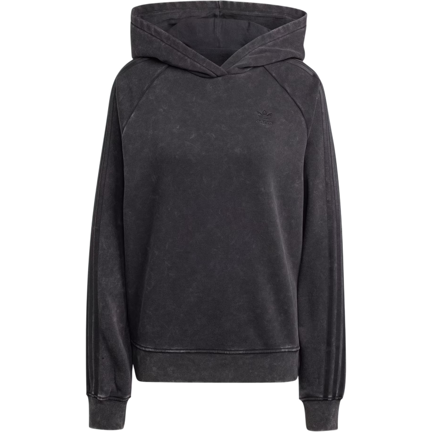 Adidas Washed Out Boyfriend Fit Hoodie Black IW3415 M