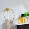 Bathroom Towel Ring Hook Hardware Accessories Storage Holder 304 Stainless Steel Hand Towel Holder Modern Round Towel Hanger
