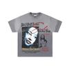 26 Cross-border foreign trade VALL Meichao high street retro washing water old direct injection hot diamond short sleeve pullover men's and women's 