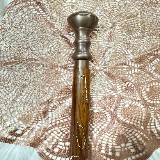 Brown Walking Stick  Victorian Walking Cane  Brass Handle Walking Cane Wooden Carved Stick For Dad Derby Canes Gift