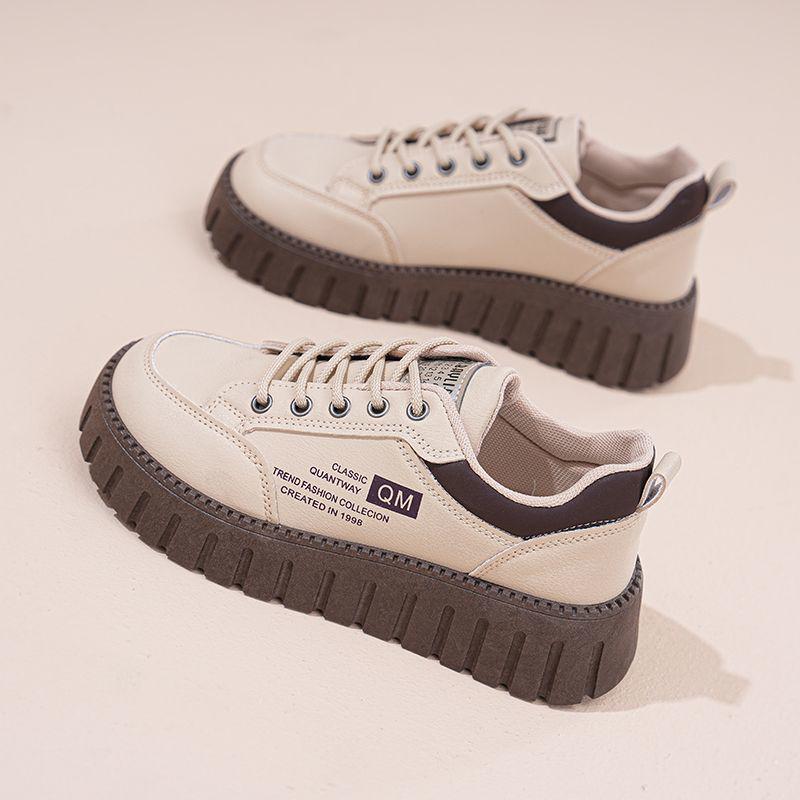 Spring 2025 Women's Trendy Dad Shoes: Versatile, Thick-Soled, Height-Increasing Casual Sneakers