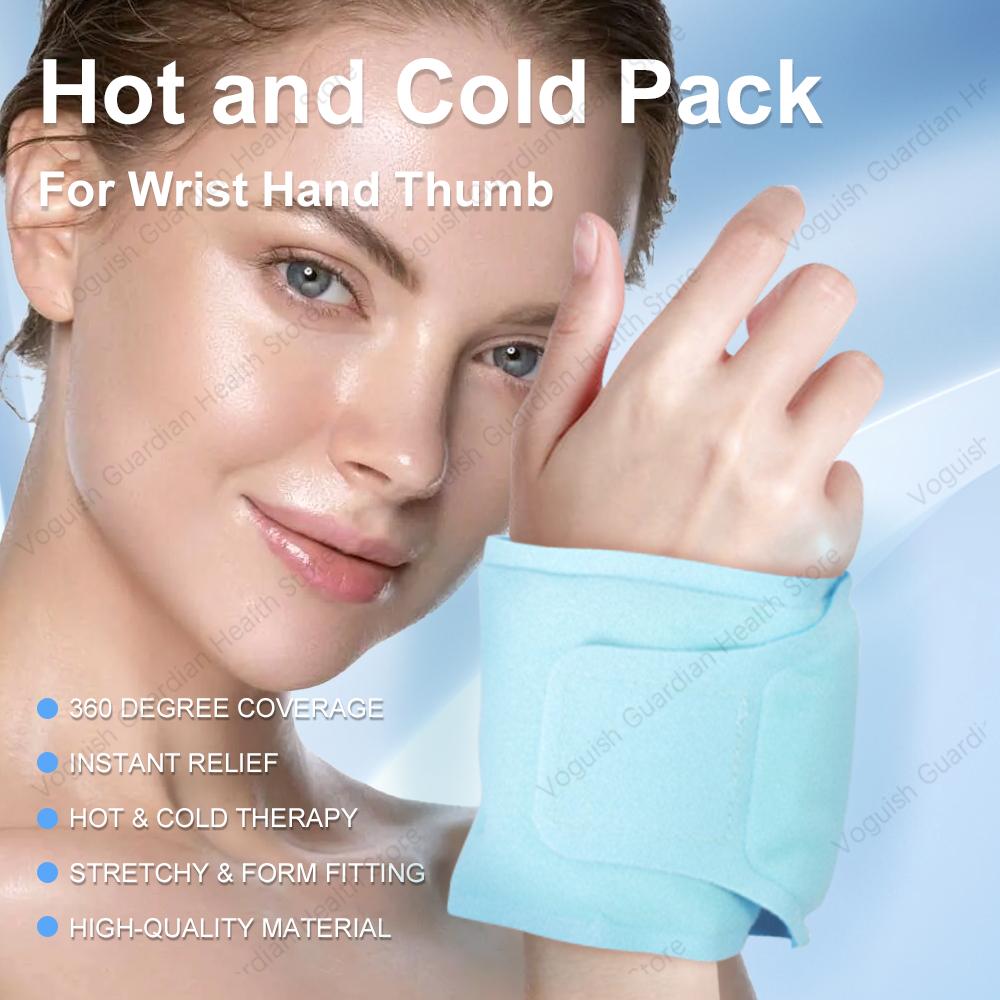 Wrist Brace Support Ice Pack Reusable Ice Glove Finger Hand Ice Pack Hot Cold Therapy Wrist Ice Pack for Swelling Relieve Pain