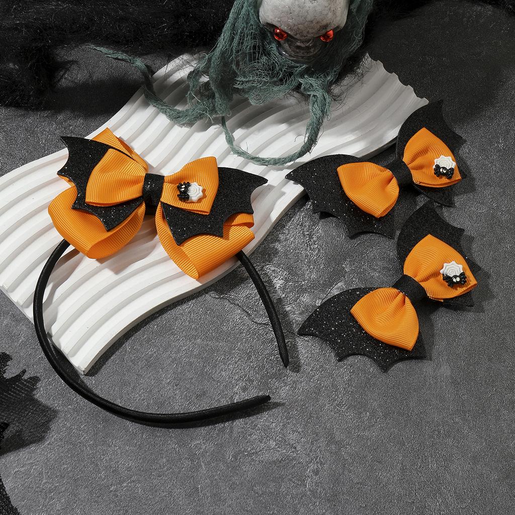 3 STÜCKE Neue Niedliche Halloween Cartoon Schleife Lieblich Mädchen Haarband Haarnadeln Kinder Kopfschmuck Haarklammer Haarspangen Haaraccessoires Geschenk