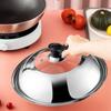 Universal Wok Cover 28/30/32/34/36/38CM Frying Pan Lid Stainless Steel Visible Pot Lid  Household