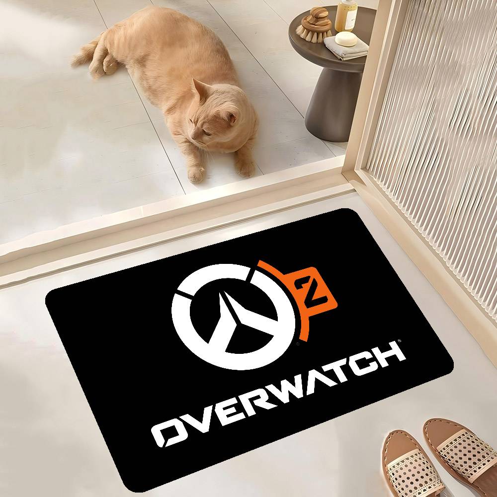 O-Overwatch Games LOGO Kitchen Mat Cheaper Anti-slip Modern Living Room Balcony Printed Modern Home Decor