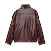 Jachetă de damă VAYLA din piele ecologică Neagră Jachete bomber supradimensionate pentru femei Îmbrăcăminte exterioară Palton de iarnă Jachetă de modă pentru femei Femeie