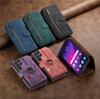 Dragkedja Kortfack Plånbok Läder Ringhållare Plånboksfodral För Samsung Galaxy S25 Ultra S24 Plus S23 A16 A06 A55 A35 A15 Flipfodral