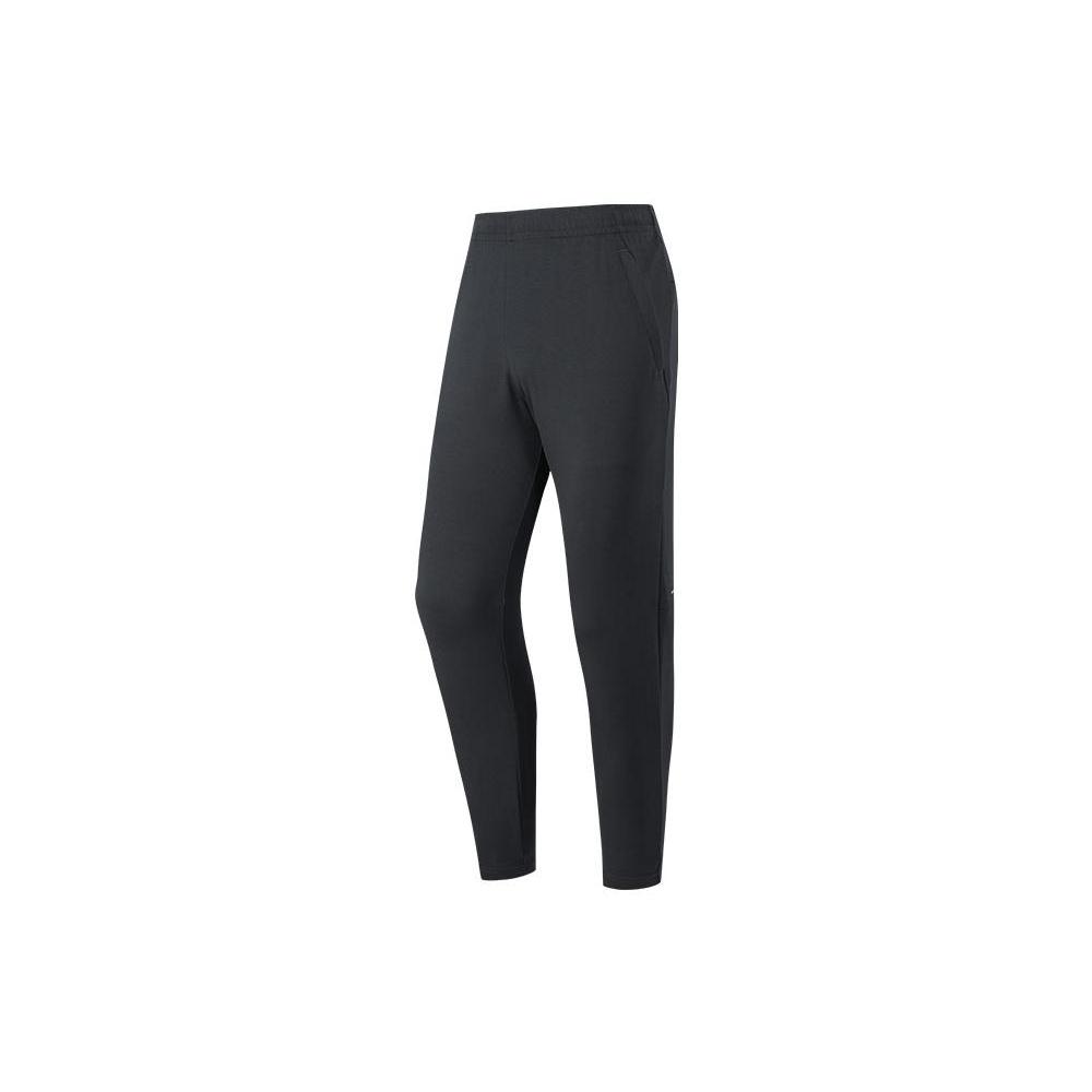 ANTA Variety Training Collection Knitted Sweatpants Men's Black Thin Straight Fit Pants 152227308-1