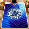 Flannel BlanketLeicester City Football Warm Soft Throw Blanket for Indoor Sofa Bed Living Room Use