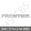 ABS 3D Emblem Frontier Letters Side Logo Rear Trunk Badge Tailgate Sticker Decals For  Car Styling Exterior Accessories