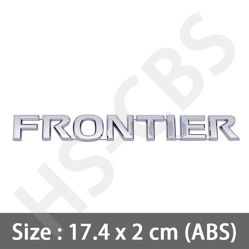 ABS 3D Emblem Frontier Letters Side Logo Rear Trunk Badge Tailgate Sticker Decals For Car Styling Exterior Accessories