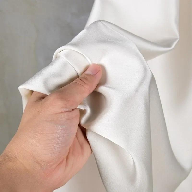 100x150cm Acetate Satin Fabric Double-sided Solid Color Glossy Smooth Skirt Strap Imitation Silk Cloth Apparel for Diy Sewing