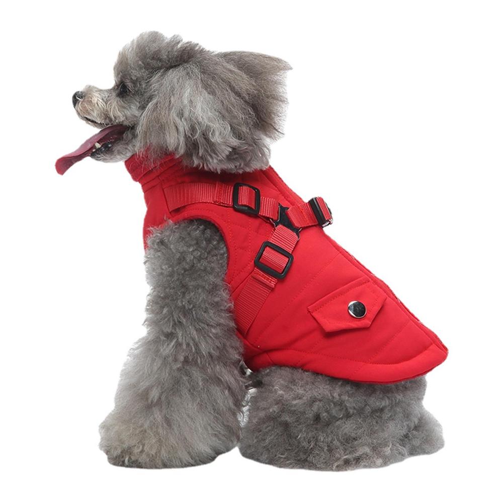Dog Coat With Harness Waterproof Jackets With Harness And D Rings Zipper Dog Jacket Puppy Coat Small Dog Clothes Dog Coat With