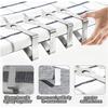 10Pcs Tablecloth Clips, Stainless Steel Tablecloth Clips for Tables, Floral Pattern Triangle Shape Tablecloth Clips, Suitable for 1-4 Cm Thick Tables