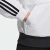 adidas Striped Colorblock Logo Print Zip-Up Casual Long Sleeve Jacket Women Jacket White H09760