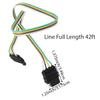 6/12/24V Trailer Wire Extension 4-Way 4 Pin Plug Connector For US Vehicles and Trailers Using Standard 4-way Flat Wiring Systems