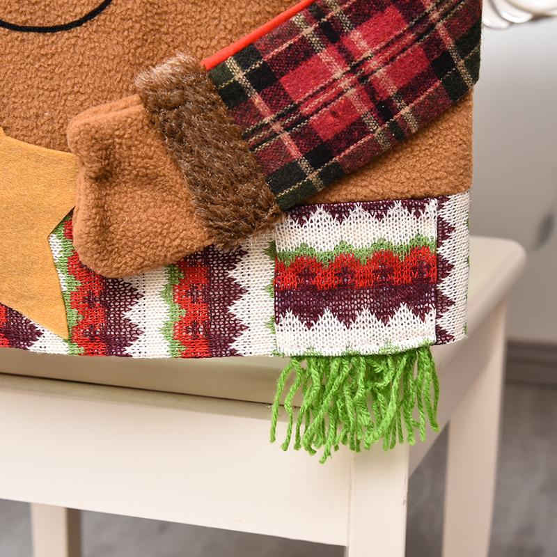 Christmas Doll Chair and Stool Cover - European and American Home Decorations