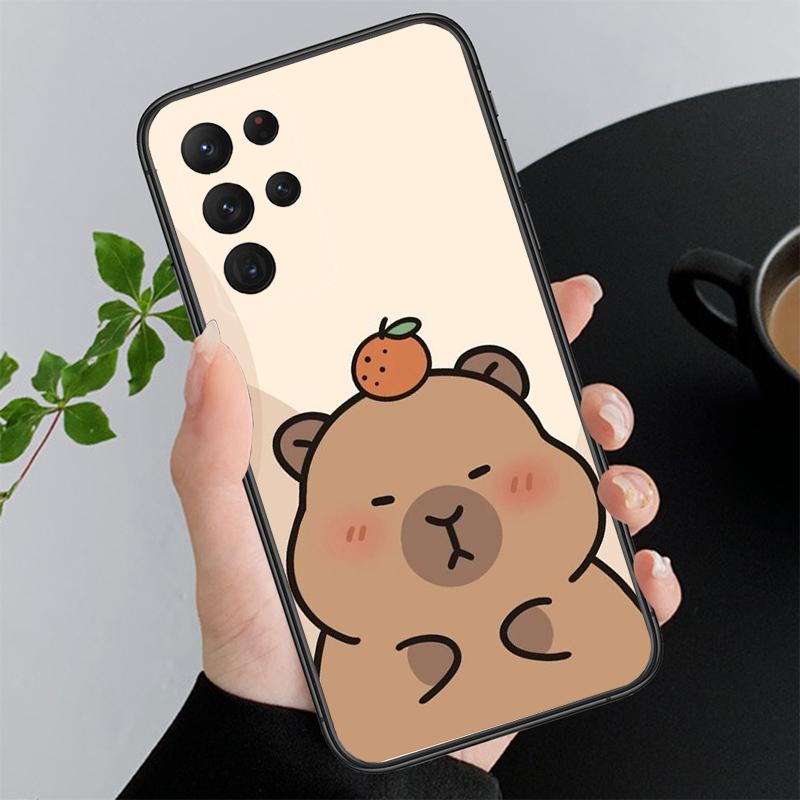

Cartoon Cute capybara Phone Case For Samsung A55 A16 A56 A36 A35 A15 A53 A54 A33 A34 A25 A05S A52 A52S A14 A24 A26 A71 A52S