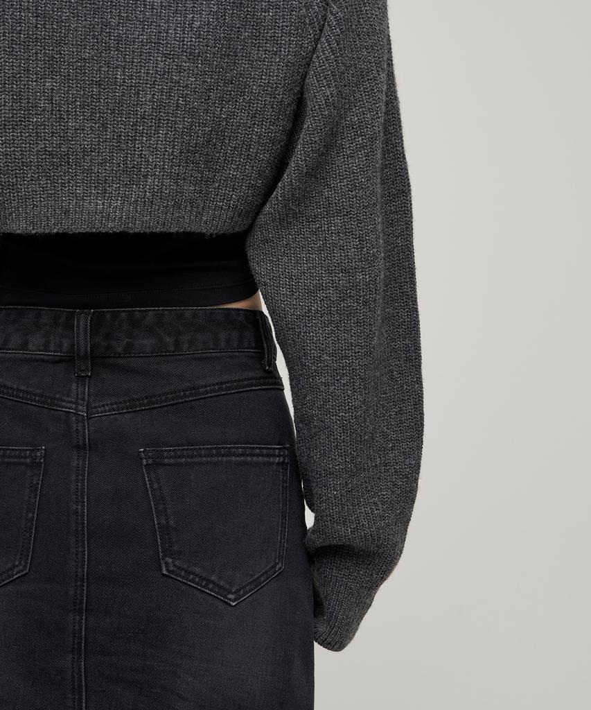 MUSINSA STANDARD MUJER Top de Punto Bolero para Mujer [Gris Medio]