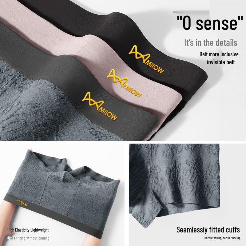 Mao Ren Men's 80-Count Combed Cotton Antibacterial Boxer Briefs (4-Pack)