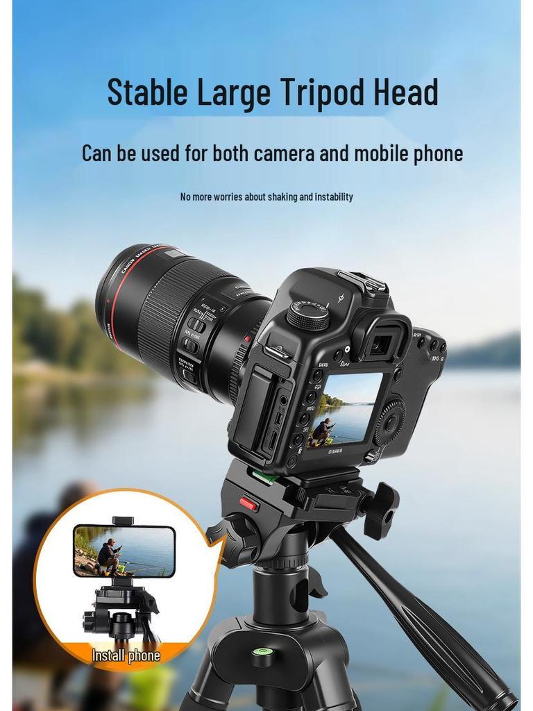 Multifunctional Universal Floor Tripod for Mobile Phone Live Streaming and Overhead Photography