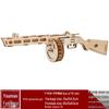 Handmade 3D Wooden Military Tank Model Puzzle for Children