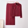 Cross-border foreign trade European and American women's clothing in the autumn of 2026, the new Xiaoxiangfeng knitted V-neck cardigan, zipper jacket,