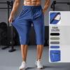 Pantaloni Casual Estivi in Seta di Ghiaccio Elastici Asciugatura Rapida Pantaloni a Sette Quarti Pantaloncini da Uomo