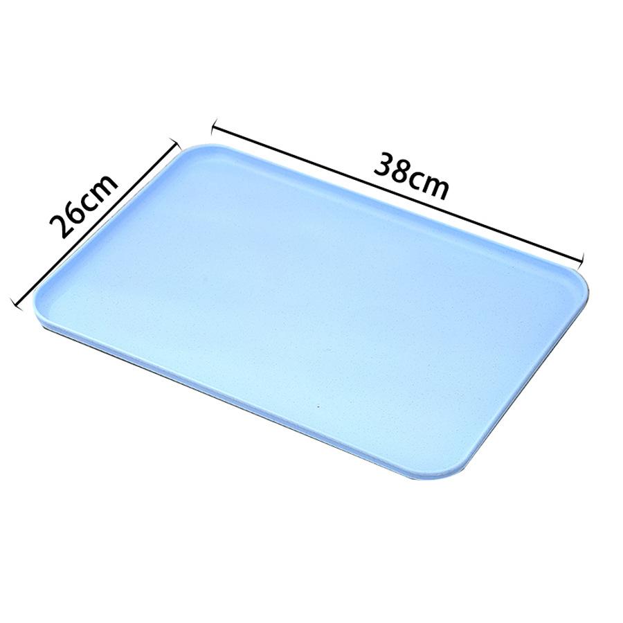 Thickened New Color Large Tray Creative Kindergarten Restaurant Tea Snack Tray Fruit Tray Fast Food Serving Tray