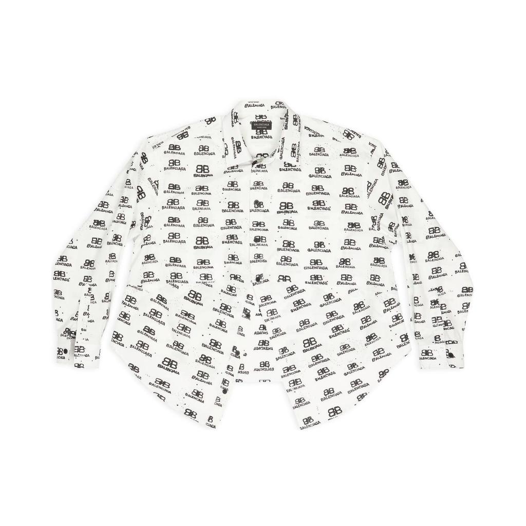 Balenciaga Oversized Shirt 'White/Black' 725390TNL899040