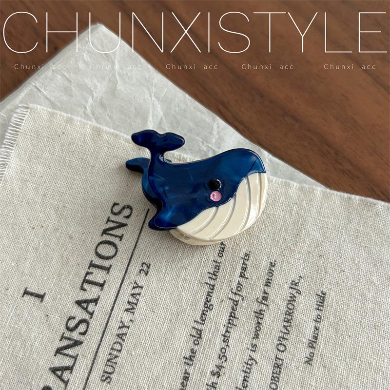 French Fun Marine Life Small Claw Clip: Cute Starfish, Jellyfish & Shark Hair Accessory Series.