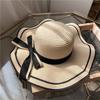 Women's Summer Straw Hat Beach Hat Seaside Sun Protection Korean Style Face-Covering Travel Vacation Versatile Sun Hat Cooling Hat